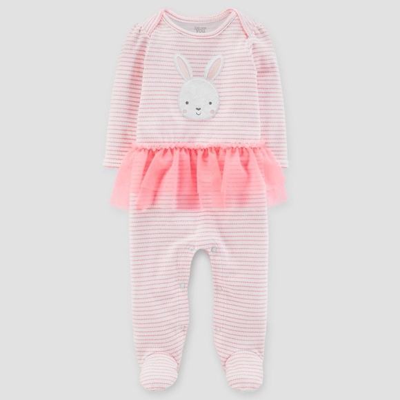 Carter's Just One You Easter Bunny Footed Romper - Picture 1 of 3